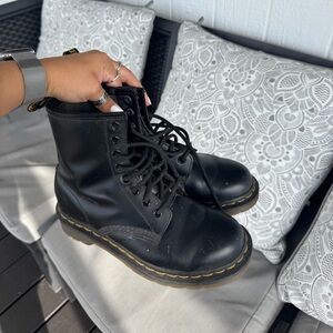 Dr. Martens Black Combat Boots SZ 6W or 4.5GS